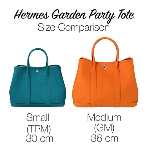 hermes garden party gm size|Hermes garden party color chart.